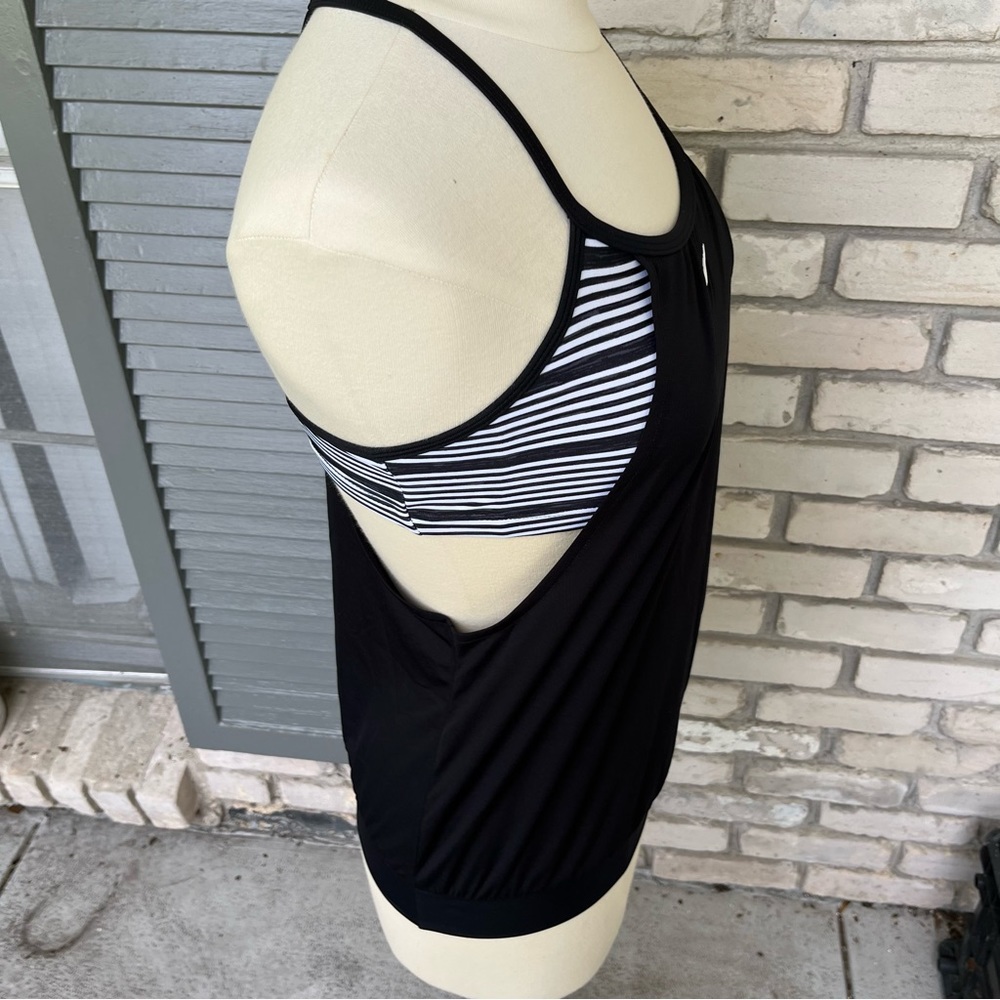 Nike black layered tankini swim top - Picture 5 of 7